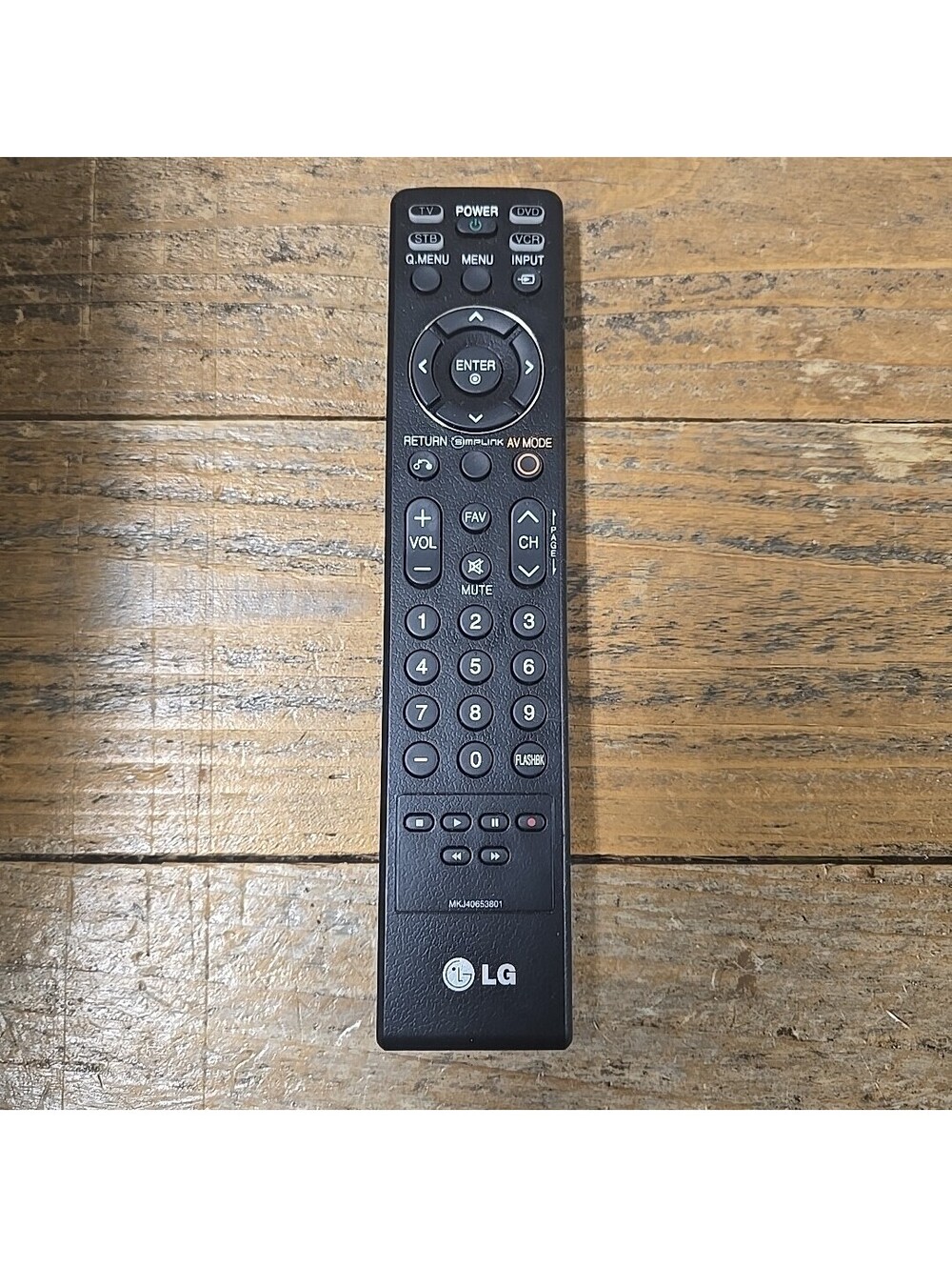 Original LG MKJ40653801 TV Remote Control 37LG50  37LG60  42LG30  42LG50 Tested